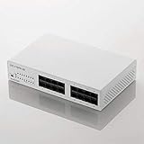 エレコム スイッチングハブ 16ポート 10/100Mbps マグネット付 電源内蔵 静音 EHC-F16PN-JW