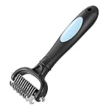 Lightton ペット ブラシ 犬 ブラシ 毛玉&ムダ毛取りコーム 大中小型犬 猫用 長毛 ...