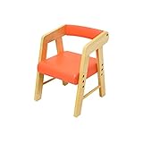 na kids PVCチェアー(肘付き) KDC-2401 オレンジ ネイキッズ キッズチェア 木製 ローチェア 子供椅子 肘付 ロー