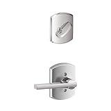 Schlage Lock Company F59LAT625GRW Latitude Lever Single Cylinder Interior Pack with Decorative, Brig
