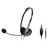 GOPPA ゴッパ ヘッドセット オーバーヘッドタイプ 両耳 ステレオ 3.5mm 4極タイプ(4極→3極変換付き) GP-HS24/B