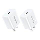 【2個セット】CHOETECH USB-C 急速充電器 20W USB type c PD 充電器 ACアダプター 超小型 軽量 コンパクト