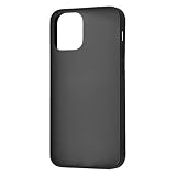 レイアウト iPhone 12 mini 5.4インチ対応 耐衝撃マットハイブリッド Sarafit ブラック RT-P26BS3/B