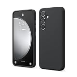 【elago】 Galaxy S24 対応 ケース 耐衝撃 傷 指紋 防止 シリコン スマホケース スリム 衝撃吸収 シリコンケース [ Samsung GalaxyS24 サムスン ギャラクシー S24 対応 携帯ケース ] SILICONE CASE (ブラック)