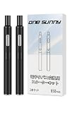 ONE SUNNY 互換用プルームテックプラス Ploom Tech Plus Ploomtech with スターターキット バッテリーモード 互換 電子タバコ 大容量650ｍAh Type-c急速充電対応 カプセル対応可 2本セット(ブラック)