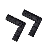 P Prettyia コーナークランプ　直角定規　木工 額縁 固定用　スコヤ　2個セット　黒