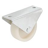 uxcell キャスター 車輪 プレート式 家具トロリー メタル PP