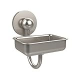 Allied Brass P1032-SN Soap Dish with Glass Liner, Satin Nickel [並行輸入品]