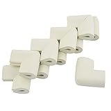 uxcell コーナークッション　コーナーガード　コーナーパッド　コーナーカバー エッジ カバー パッド リビングルーム用 引き出し テーブル 気泡ゴム製 ホワイト 10個入れ