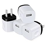 USBコンセント USB充電器 USB電源アダプター (1USBポート 1.1A 軽量でコンパクト 4個セット） Ailkin usbアダプター アイホン15充電器 スマホ 充電器 充電アダプター ac充電器 iPad 充電器 急速充電 iPhone 15 14 13 12 11 X 8シリーズ Galaxy LG Xperia IQOSその他Android各種対応 ホワイト