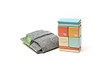 8 Piece Tegu Pocket Pouch Magnetic Wooden Block Set Sunset [並行輸入品]