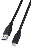 エレコム usb c ケーブル 2m Type-C to USB-A USB3.2 急速充電 5Gbps 15W 【iPhone/Xperia/Galaxy/iPad/MacBook などに対応】 ブラック MPA-ACEC5G20BK
