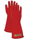 Magid M00 A.R.C. Natural Latex Rubber Class 00 Insulating Glove with Straight Cuff, Work, 14 Length,