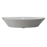 Decolav 1463-CWH Classically Redefined Oval Above Counter Lavatory Sink, White [並行輸入品]