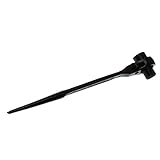 Baoblaze ラチェットレンチ　作業工具　ラチェットスパナ　六角　多サイズ選択　ボルト　シルバー＆ブラック - 24-27mm；黒