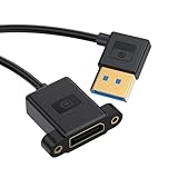 chenyang DisplayPort 1.4 ケーブル DisplayPort オス-メス 90度 左角度 8K@60Hz 4K@240Hz 32.4Gbps 高速金メッキ 極細延長ケーブルパネル マウントタイプ 0.98フィート/0.3M