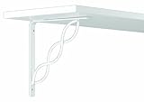John Sterling RP-0091-8WT Scroll Shelf Bracket, 8-Inch, White by John Sterling