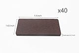 BTMB 3.3 X 1.65インチBestゴム足家具フィート – Idealノンスキッド家具パッドフロアプロテクターfor Fix in place家具40パック