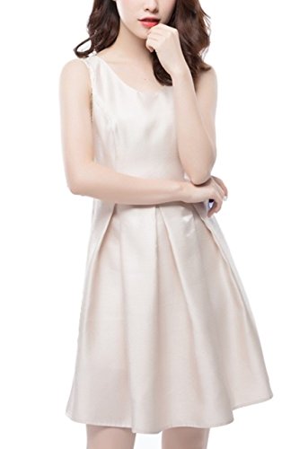 eriira (エリーラ) レディース ワンピース ドレス シャンパン カラー ノースリーブ フレア