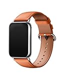 シャオミ(Xiaomi) 純正 交換 ストラップ Xiaomi Smart Band 8 Pro & Redmi Watch 4 レザー クイックリリース構造 コーラルオレンジ