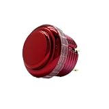 LumoLight アケコン 静音ボタン 4個セット 30mm 螺旋めっきアケコン ボタン (ローズレッド)