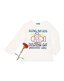 (ユナイテッドカラーズオブベネトン) UNITED COLORS OF BENETTON トップス KIDS乗り物プリント長袖Tシャツ・カットソー トドラー ホワイト 2Y (90cm相当)