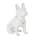 Torre & Tagus 900857 Sitting French Bulldog Sculpture, White