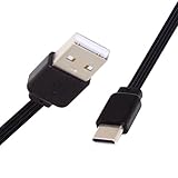 NFHK 13cm USB 2.0 Type-A オス - USB-C Type-C オス データ フラット スリム FPC ケーブル FPV & ディスク & 電話用