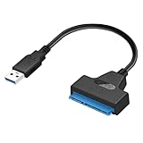 SATA-USB 変換ケーブル 2.5インチ SSD/HDD用 高速 5Gbps SATA3 コンバーター USB3.0対応 2TB SSD/HDD 外付け用 For Windows/Mac OS互換 ポータブルハードディスク接続アダプター