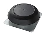 Broan 356BK1600 CFM Roof Mount Powered Attic Ventilator, Black PVC Dome [並行輸入品]