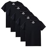 Sukinana インナーシャツ メンズ 肌着 ５枚組 綿100% Vネック tシャツ 半袖 防菌防臭 クセになる肌触り 無地 メンズ 服 (XL, ブラック)