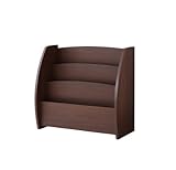 《完成品》シンプルキッズ収納家具【CREA】クレアシリーズ【絵本ラック】幅65cm (ウォールナットブラウン)