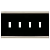 Franklin真鍮135763基本的なストライプクアッドトグルスイッチ壁スイッチプレート/プレート/カバー