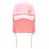 Little Rabbit(リトルラビット) ベビー 子供キッズ水着日焼け予防アウトドアUVカットフラップキャップ帽子(Kids Flap Cap) (7 Colors) (Peach) [並行輸入品