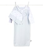 リトルジラフ ベビー服 Harlow コレクション ベビードレス&キャップセット 0-6m (ブルー) lg1072-01 【正規代理店輸入】