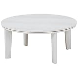 カジュアルこたつ 円形 2人用 80 WH ホワイト