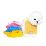 PetGround 犬服 秋 冬 ボア 暖かい かわいい 犬の服 着せやすい トレーナー 防寒 裏起毛 フリース 小型犬 中型犬 長袖 ペット服 (キャメル, 2XS)