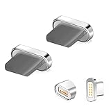 アイproduct端子×2枚 (コード片方5pin 端子10pin) マグネット usb 充電 ケーブルQC-3.0/4.0 急速 対応 max 3A 磁気 着脱式 スマホ TYPE-C usb-c スマホ 汎用 防塵 Android タイプ-C マイクロ-USB-C-micro-a-b 2本セット(ストレート+L字) 線 ダプター ストレート型 L字 L形 L型 ()