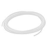 uxcell PU エアチューブ 4mm x 2.5mm ポリウレタン 空気圧 チュービング パイプ クリアホワイト 6Mの長さ