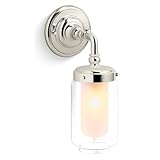 Kohler k-72584アーティファクトコレクションシングルライト壁取り付け用燭台、 K-72584-SN
