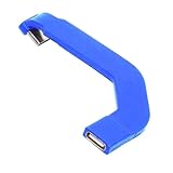 Xiwai 角度付き 360度 Type-C 急速充電 オス - USB-C メス延長 超薄型データフラットケーブル コネクタプロテクター 65W タブレット フォン用