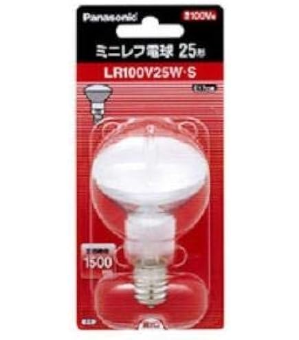 Amazon.co.jp: パナソニック ミニレフ電球 ホワイト E17口金 50ミリ径