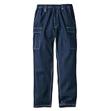 秋冬 クロダルマ D.GROW DG130 カーゴパンツ 耐久性 キャンバス生地 男女兼用 ワークユニフォーム メンズ レディース ユニセックス 作業服 作業着《014-DG130-軍手》(12.インディゴ（デニム） S)