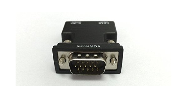 Amazon Co Jp Kaynikon Hdmi メス へvga オスアダプタhdmi出力装置をvga表示装置 モニタ プロジェクタ 3 5mm ステレオケーブルが付き 黒 オーディオをサポートする ホーム キッチン