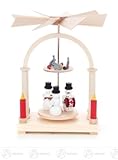 雪の人が付いているピラミッドのピラミッド、 x の深さの 2 床の幅 X の高さは 10 の cmx12 cmx10 cm の鉱石山ピラミッドのクリスマスのピラミッドを台に置きます