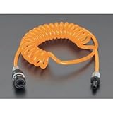 エスコ ５．０／８．０mmｘ７ｍウレタンホース（カプラー付） EA125CA-7