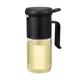 シービージャパン オイルスプレー 料理用 耐熱ガラス 食洗機対応 ブラック 噴霧量0.5ml 容量250ml サラダ油/ごま油/オリーブオイル 耐熱ガラスオイルスプレー atomico