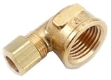 ANDERSON METALS CORP 3/8CMPx3/8FPT BRS Elbow by Anderson Metals