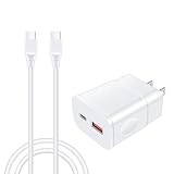 アイフォン15充電 25W 急速充電器 Type-C USB充電器 タイプc充電器 【2ポートPD&QC 25W/3A PD3.0/QC3.0/PPS対応】 USB C-USB Cケーブル1本付き type c コンセント アンドロイド充電器 Galaxy充電器 iPhone 15シリーズ/Huawei/Galaxy/Xperia/LG/Aquos/iQOSなどのCタイプ多機種対応