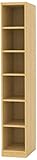 白井産業(SHIRAI) タナリオ オーダーラック 高さ180cm 幅31cm 奥行44cm ナチュラルオーク(1) 棚強度ST 追加棚板2枚 TNL-EM18031FSTF2NA2